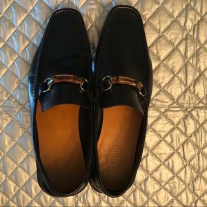 GUCCI  AUTHENTIC LEATHER BAMBOO HORSEBIT LOAFERS